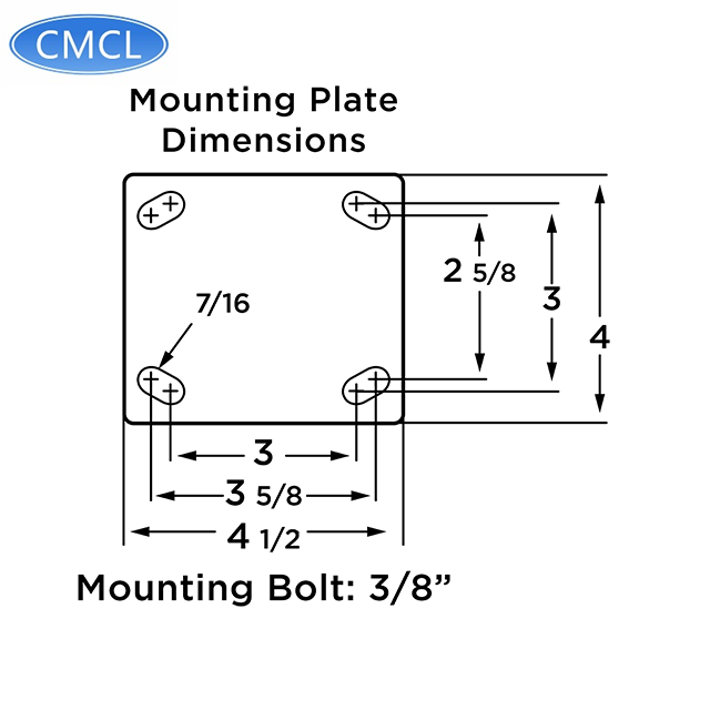 CMCL Hot Selling Heavy Machine Caster Wheels 5 In Caster Wheel 125Mm Caster