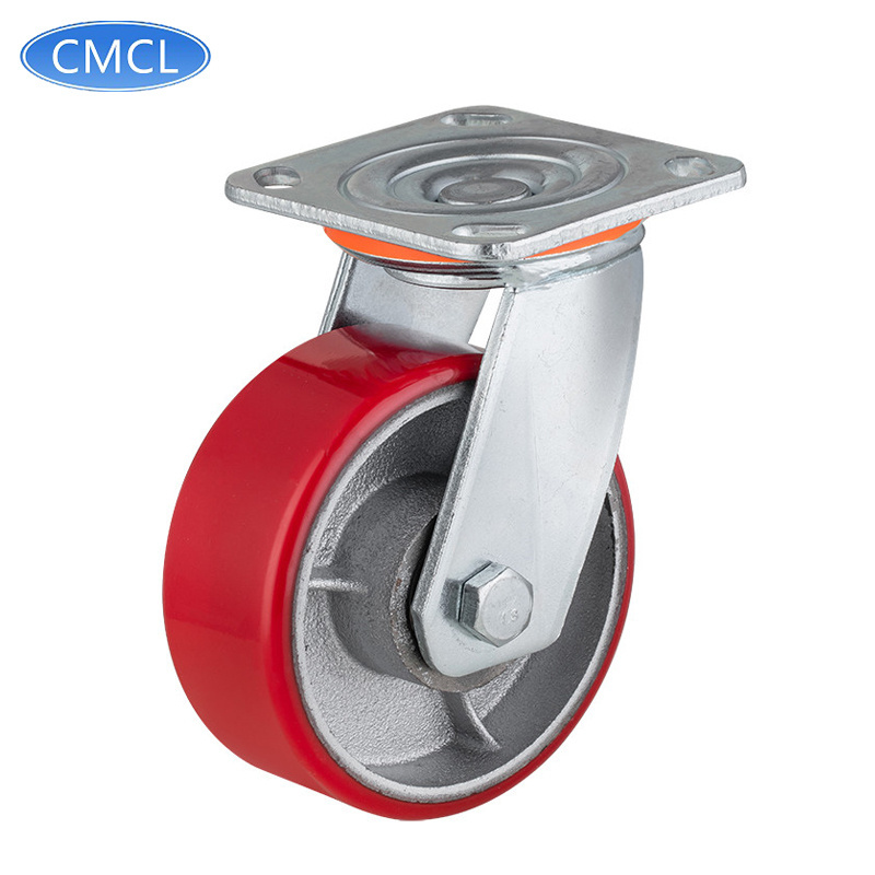 CMCL 5 Inch Casters Heavy Duty Industrial Casters Locking Swivel Brake Castor Universal Caster Wheel