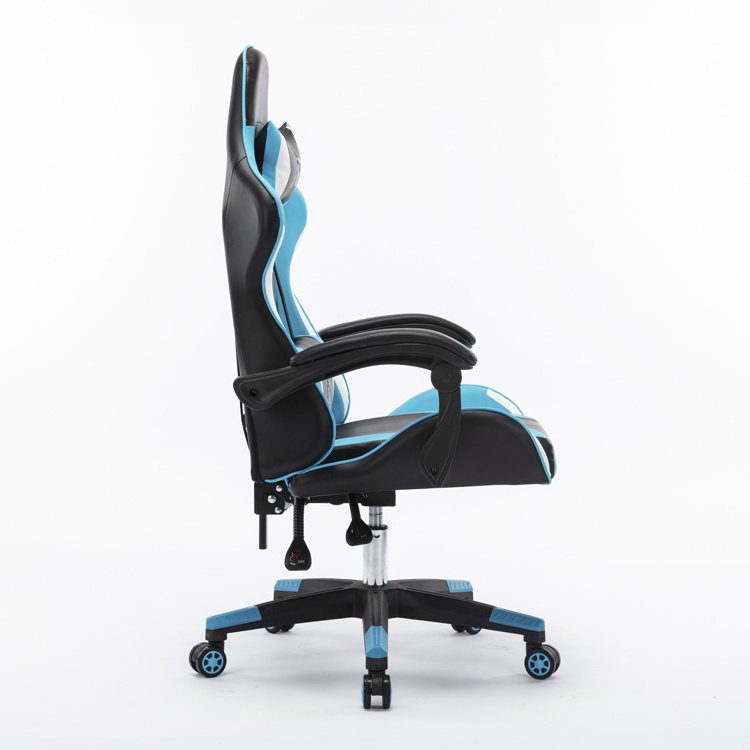 Cheap Gaming Chair High Quality Ergonomic Blue Leather Gaming Chair Gamer