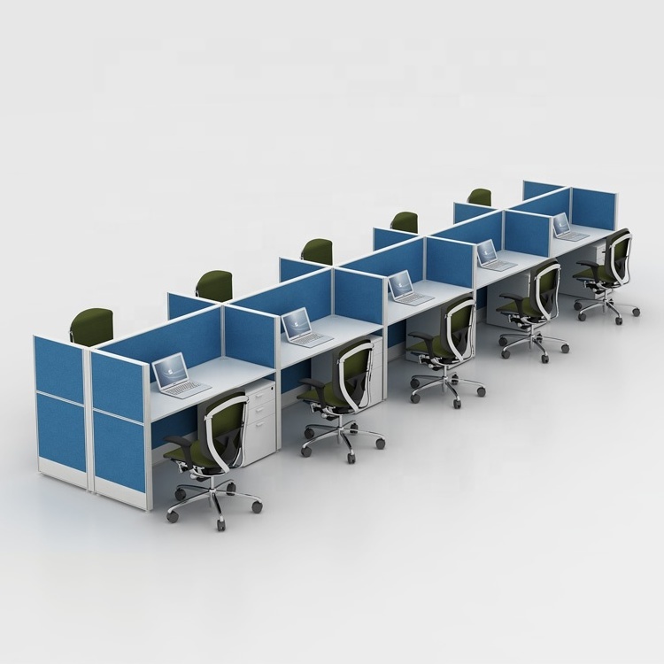 Cubicle Foshan Manufacturers Modern Design Office Desk Partitions 10 Person Call Center Office Workstation