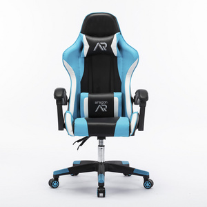 Cheap Gaming Chair High Quality Ergonomic Blue Leather Gaming Chair Gamer