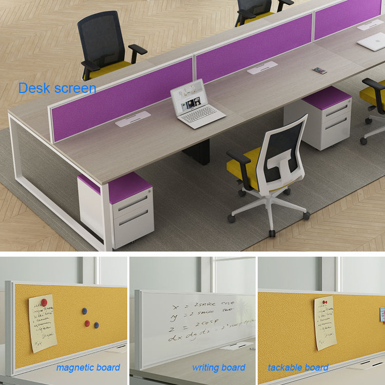 Commercial office furniture open 120 degree office workstation for 6 person