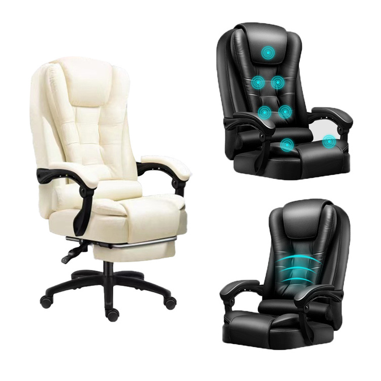 Wholesale Swivel Modern Ergonomic PU Leather Manager Office Chair With Wheels