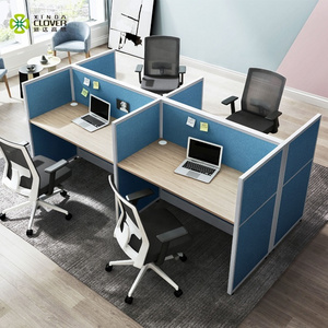 Best office furniture call center workstations 4 person desk cubicle