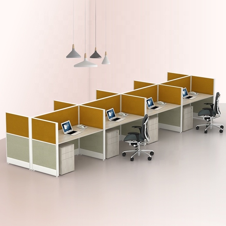 Professional Design 8 Seater Office Desk Partition Table Modern Call Center Cubicles Modular Workstation Desk