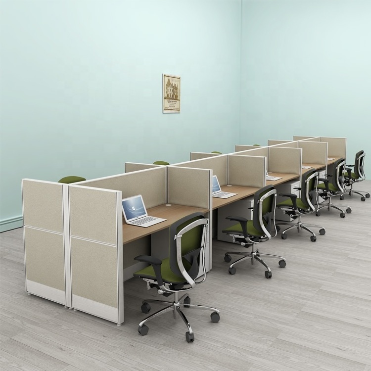 Cubicle Foshan Manufacturers Modern Design Office Desk Partitions 10 Person Call Center Office Workstation