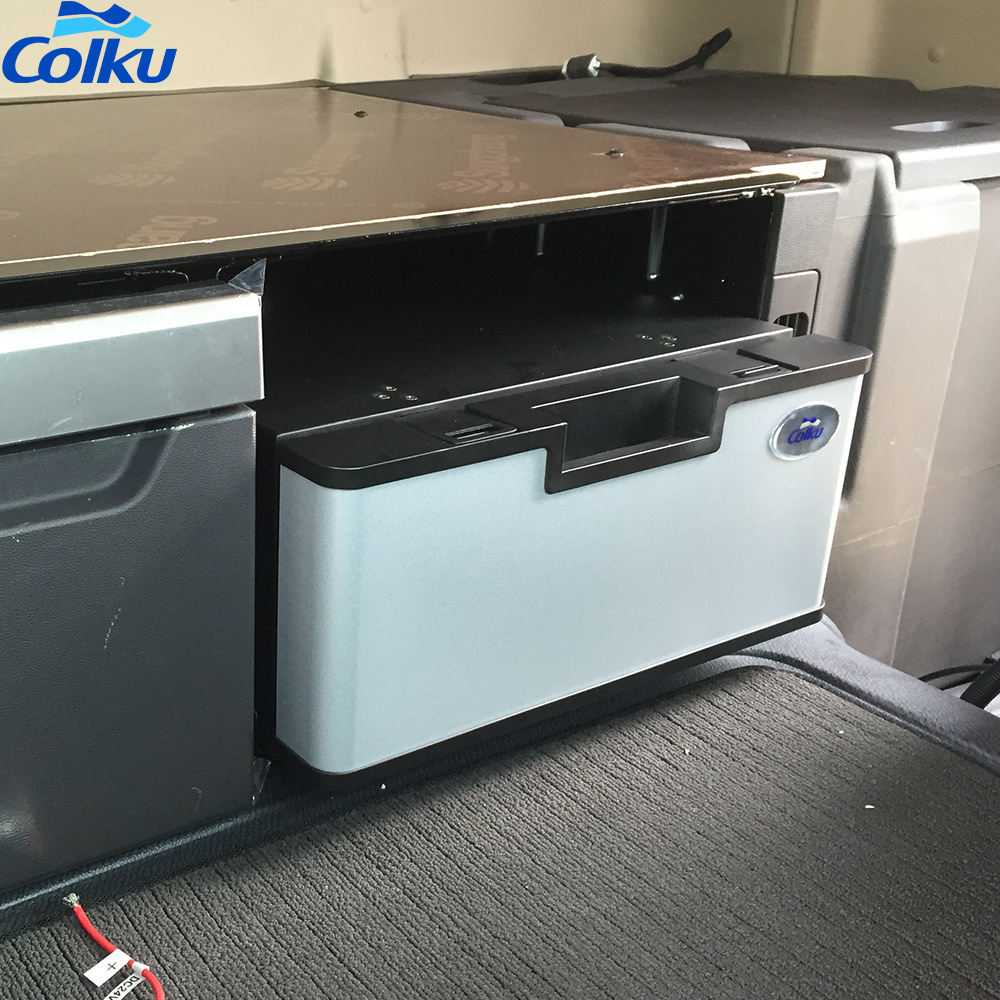 Colku Special design fridge truck Dc compressor 12v 24v -18 to 10 Degrees Celsius Drawer Refrigerator