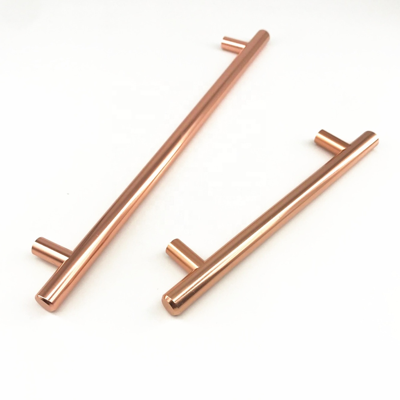 T Bar Aluminium Alloy Solid Furniture Kitchen Drawer Rose Gold T Pull