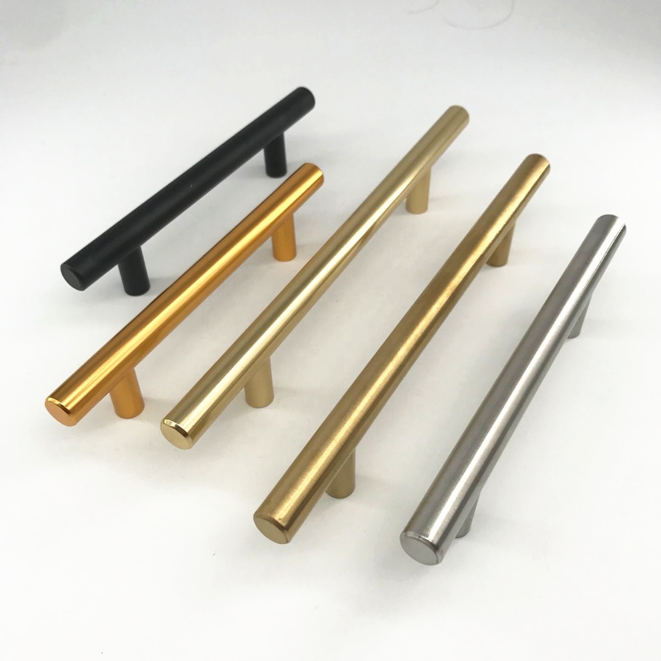 China Foshan Kosin Hardware For Furniture Home Stainless Steel And Aluminium American T Bar Gold Cabinet Pull