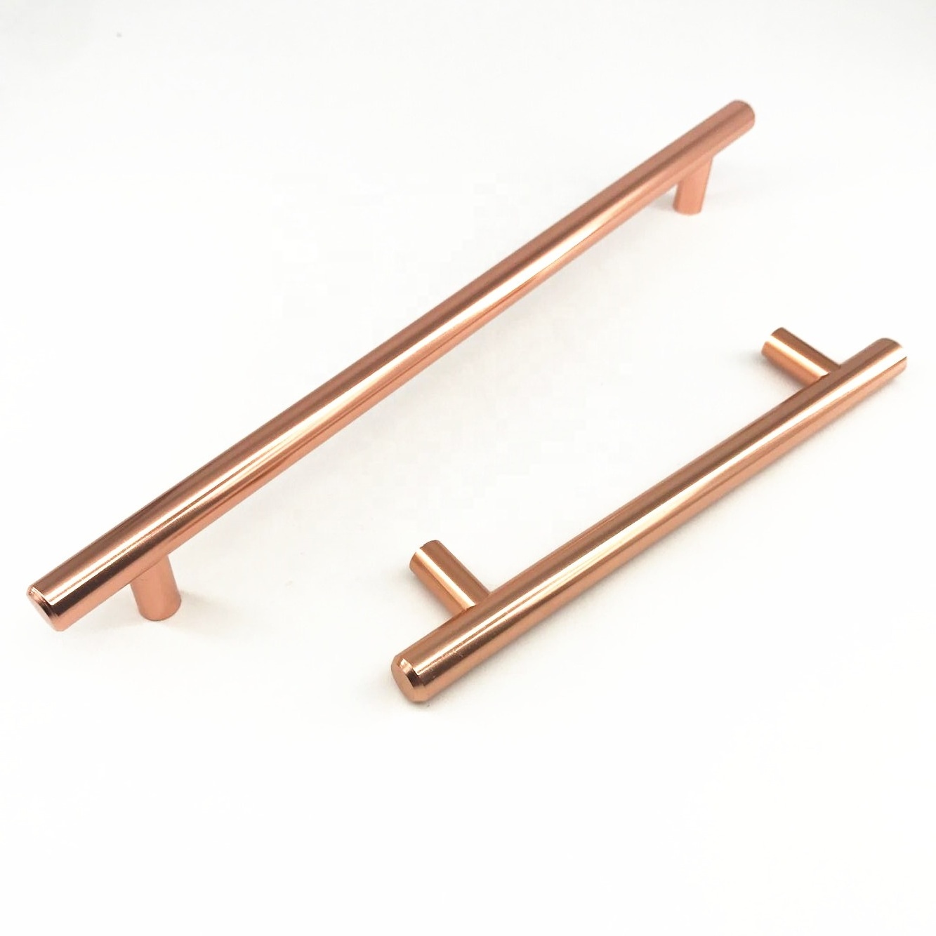 T Bar Aluminium Alloy Solid Furniture Kitchen Drawer Rose Gold T Pull