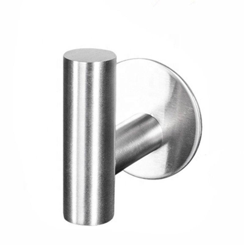 Stainless Steel Coat Brushed Silver Hook Towel Hook Self Adhesive Wall Hook