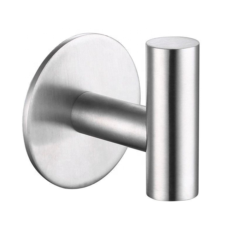 Stainless Steel Coat Brushed Silver Hook Towel Hook Self Adhesive Wall Hook