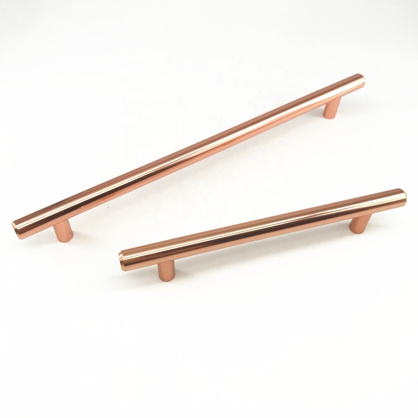 T Bar Aluminium Alloy Solid Furniture Kitchen Drawer Rose Gold T Pull