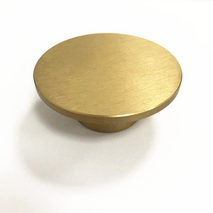 1720 Knob  - Furniture Cabinet Drawer Pull 60mm Diameter Brushed Antique Brass Knob