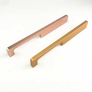 Kosin China MLP64 America Popular Rose Gold Finishing Small Size 3 inch Square Bar Furniture Cabinet Pull Handle