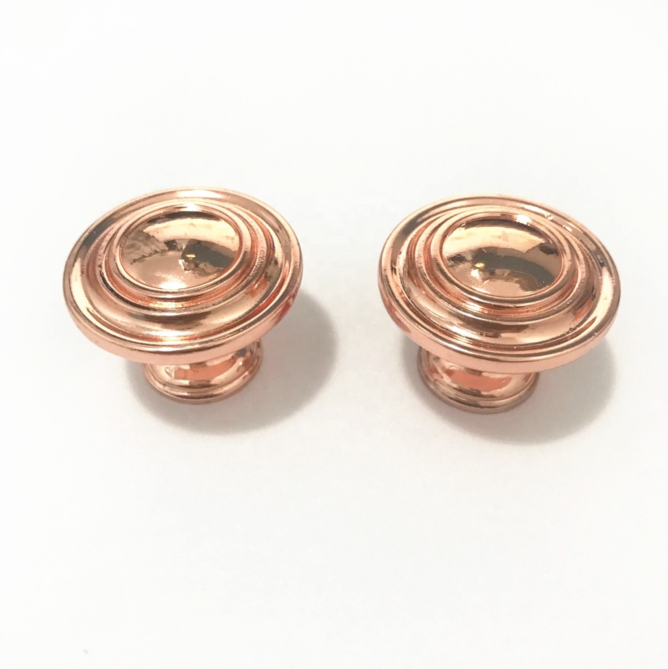 Hardware Cupboard Kitchen Cabinet Brush Nickel / Rose Gold Round Knob