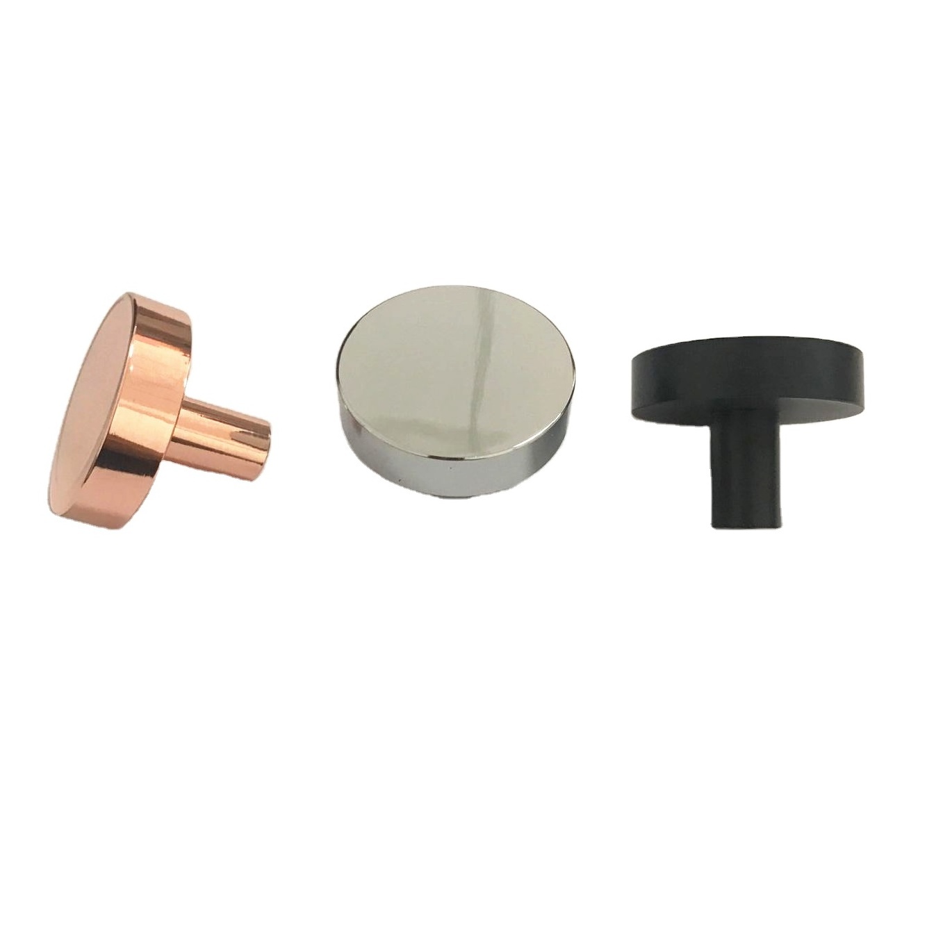 CX806 Home Decor Furniture Round Knob Pull - Rose Gold ,Chrome And Gold - Kosin Hardware In Foshan