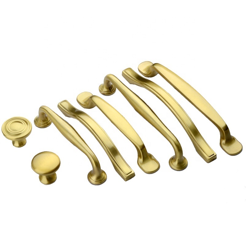 MG BRASS Brass Furniture Handles Luxury Fashion Black Gold Wardrobe Dresser Cupboard Cabinet Drawer Pulls