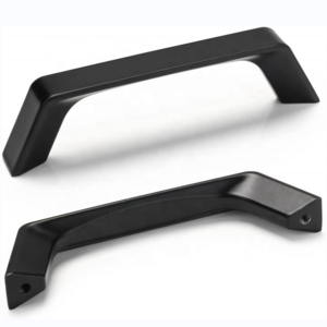 CX140 Modern Kitchen Door Pulls Zinc Alloy Black Pull Handle For Cabinet Kitchen Kosin Hardware