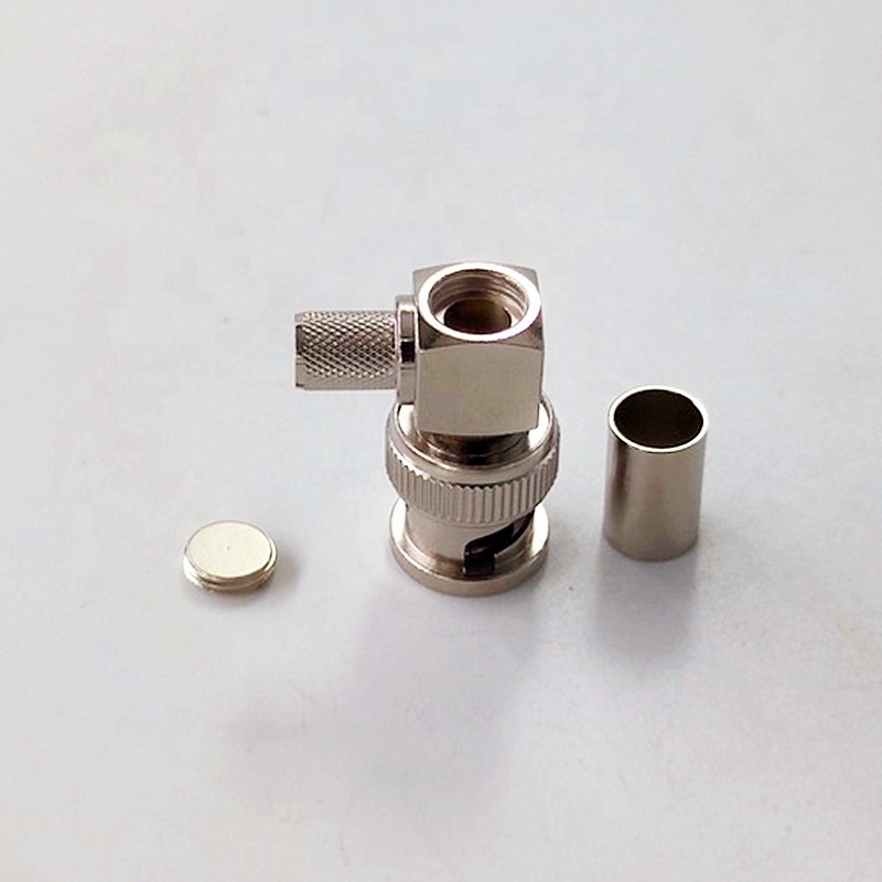 1694A Belden Cable electrical waterproof RF Coaxial CCTV BNC Male Right Angle Crimp 90 Degree plug Connector