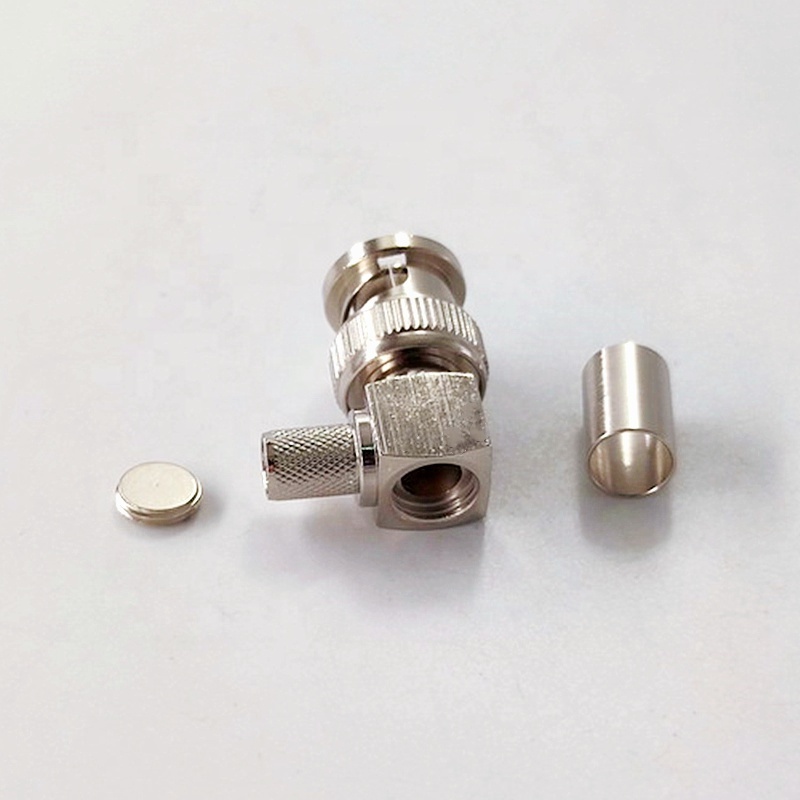 1694A Belden Cable electrical waterproof RF Coaxial CCTV BNC Male Right Angle Crimp 90 Degree plug Connector