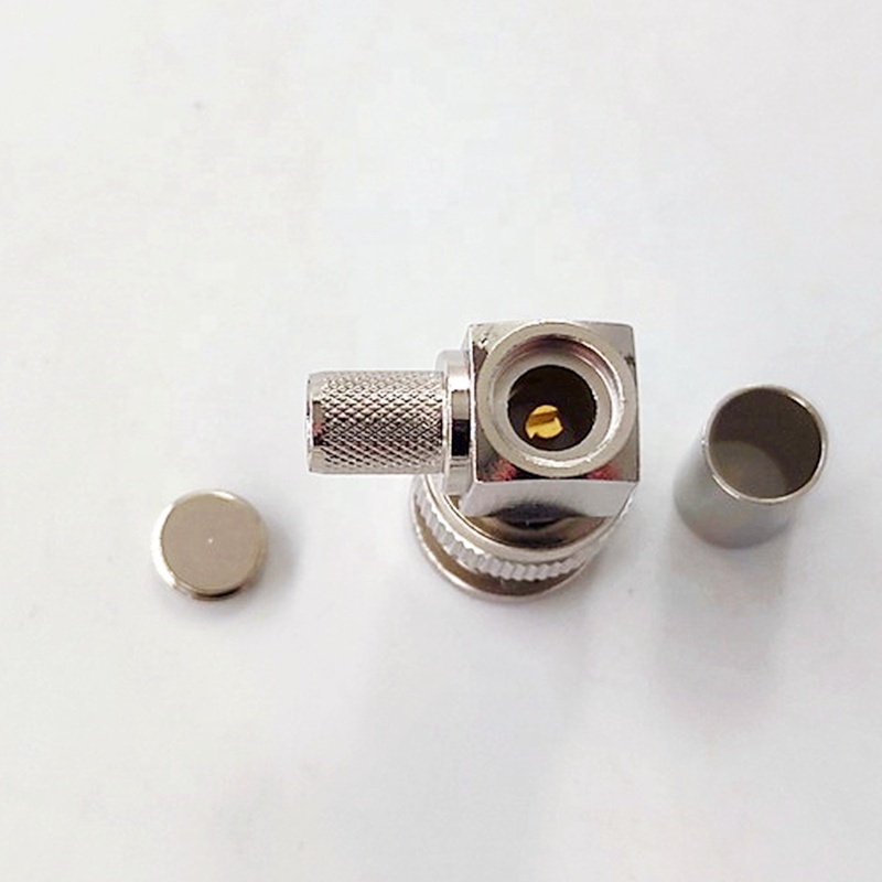 1694A Belden Cable electrical waterproof RF Coaxial CCTV BNC Male Right Angle Crimp 90 Degree plug Connector