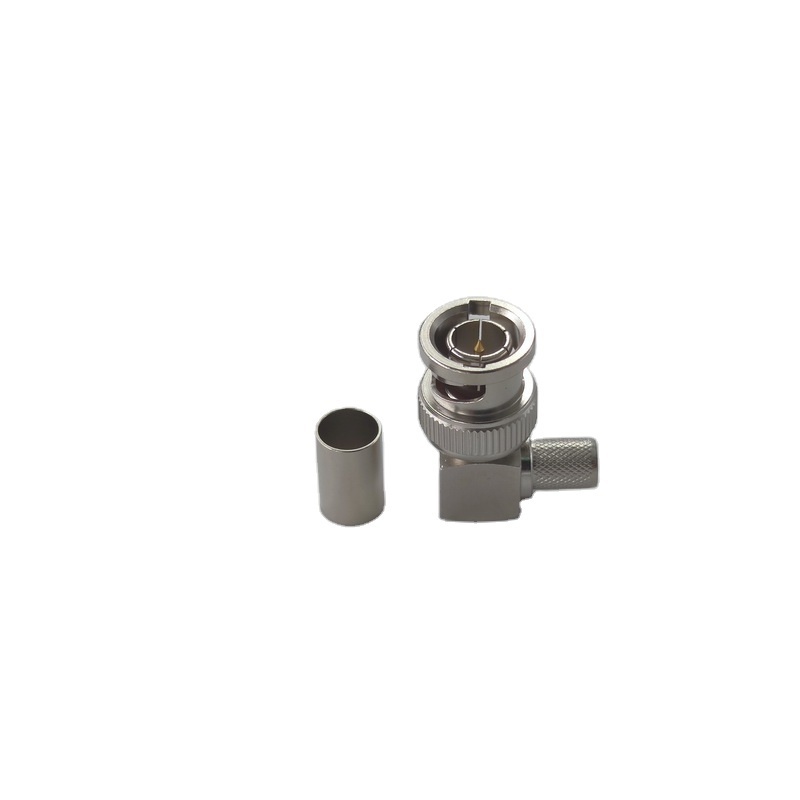 1694A Belden Cable electrical waterproof RF Coaxial CCTV BNC Male Right Angle Crimp 90 Degree plug Connector