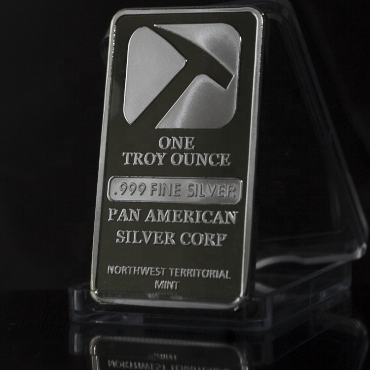 FS-Craft German Custom Embossed Silver Plating Bar One Troy Ounce 1 OZ 999 Silver Bullion