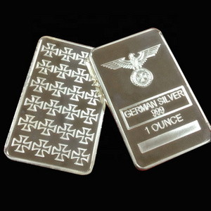 FS-Craft German Custom Embossed Silver Plating Bar One Troy Ounce 1 OZ 999 Silver Bullion