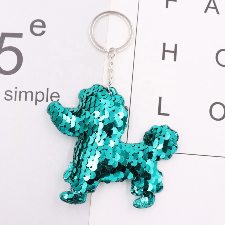 Fan Shu Reflective Key Chain Party Favors Christmas Tree Decoration Star Sequin Keychain