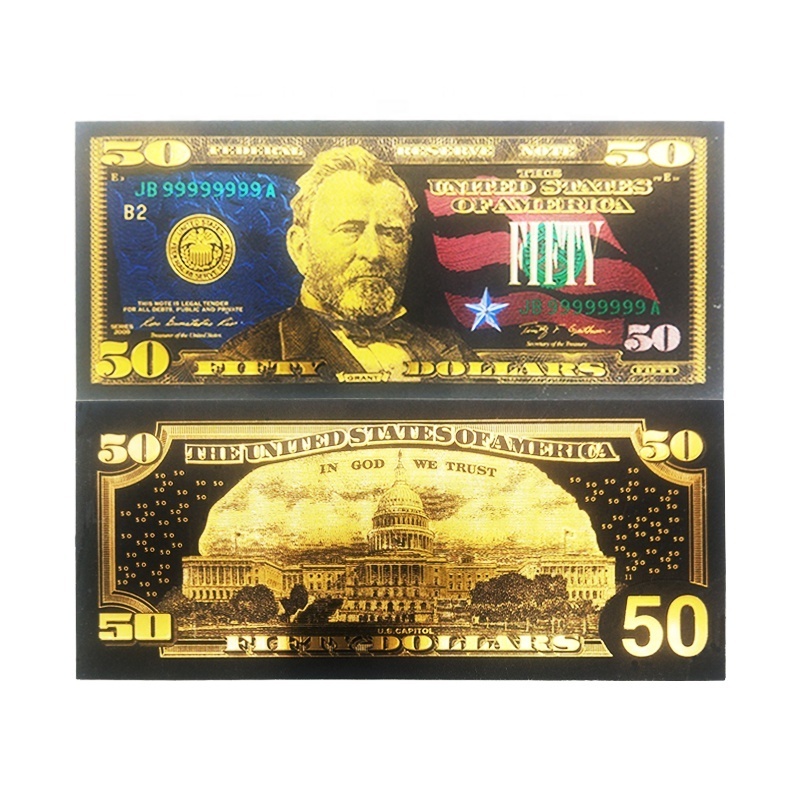 Fan Shu New Edition USA Prop Money Dollars US $2 Two Dollars Set Black Banknotes