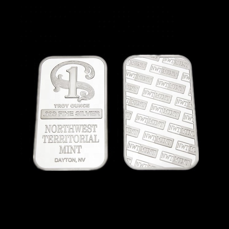 FS-Craft German Custom Embossed Silver Plating Bar One Troy Ounce 1 OZ 999 Silver Bullion