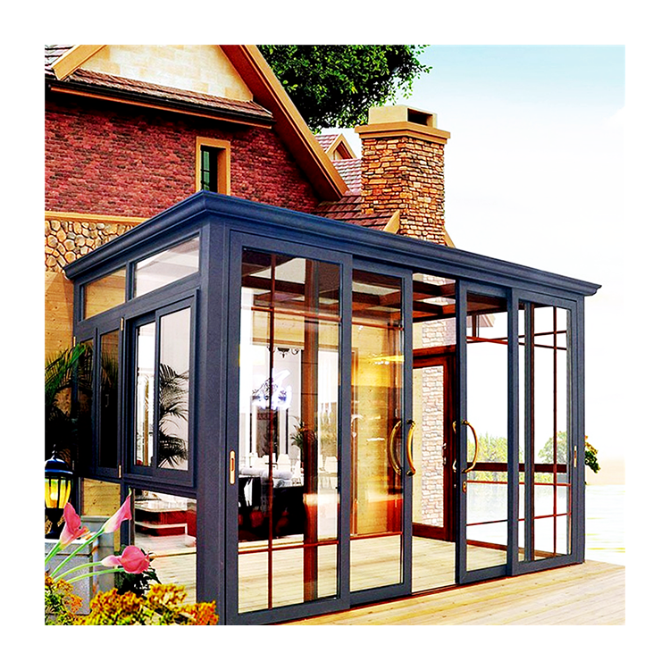 Customized sun room outdoor glass room for garden glass house sunrooms glass houses aluminum sunroom