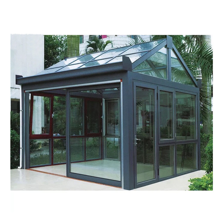 Glass House 4 Season Sunroom Enclosures Hard Portable Sunroom For Above Ground Pool Patio Enclosures