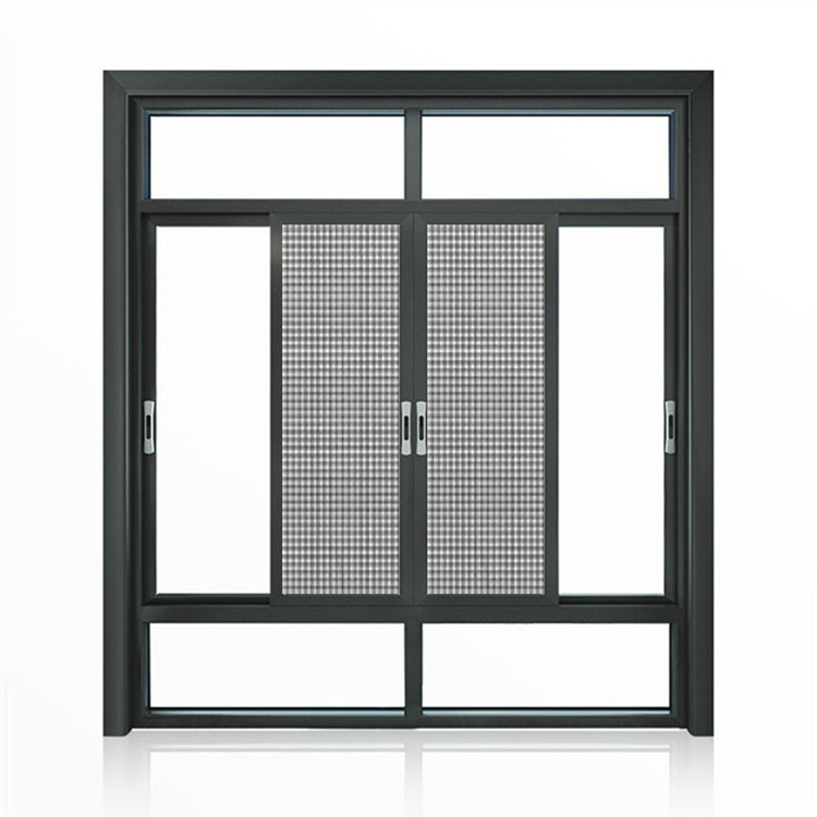 Aluminium modern double glazed cheap internal horizontal aluminum windows and doors design residential