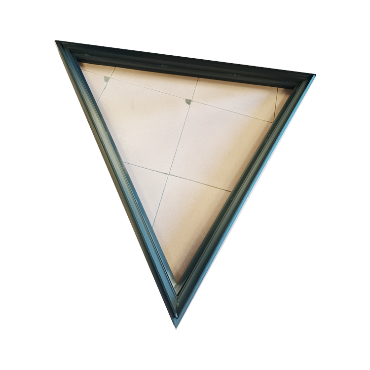 Fresh Air Venting  Outward Open Style Rooftop Aluminum Triangle Curb-Mount Skylight window