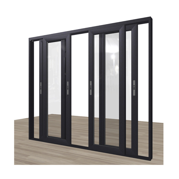 Thermal break double safety glazing aluminum sliding doors triple glass aluminum lift sliding door