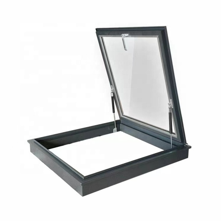 Australia Popular Aluminum Vertical Electric Roof Skylight Window Heat Insulation Loft Skylight Window