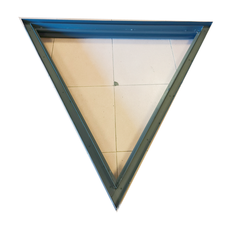 Fresh Air Venting  Outward Open Style Rooftop Aluminum Triangle Curb-Mount Skylight window