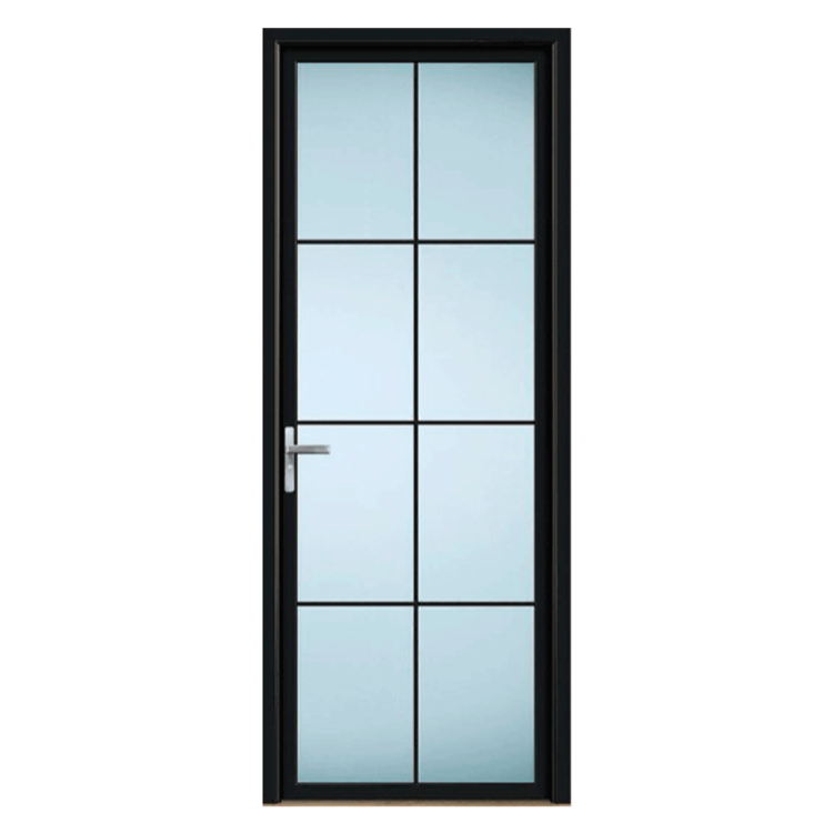 Waterproof Hot Sale Toilet Door Swing Door for Bathroom Aluminium High Performance Double Tempered Glass Graphic Design 3 Years