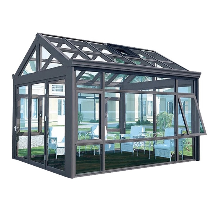 Glass House 4 Season Sunroom Enclosures Hard Portable Sunroom For Above Ground Pool Patio Enclosures