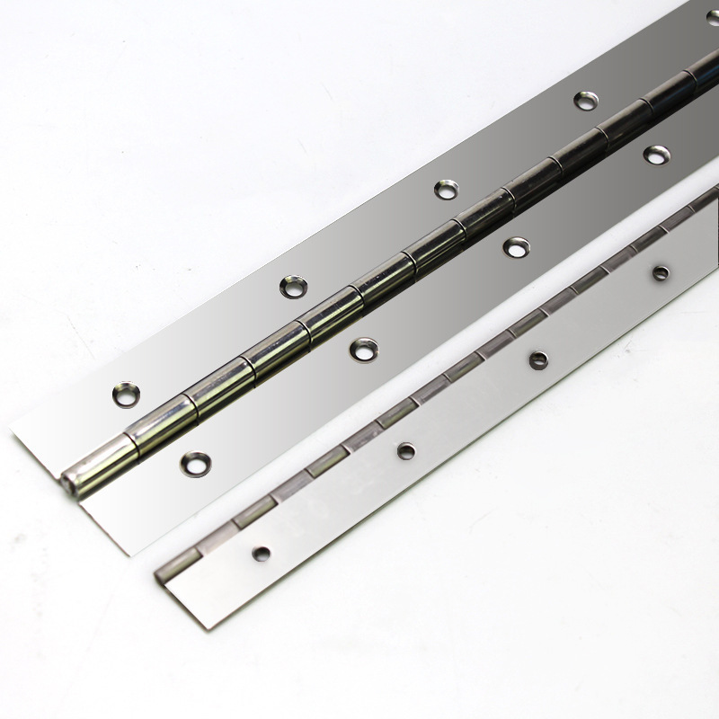 Wholesale Heavy-Duty Stainless Steel Continuous Piano hinge Large Kitchen Cabinet Doors Concealed Large Doors Furniture Hinges