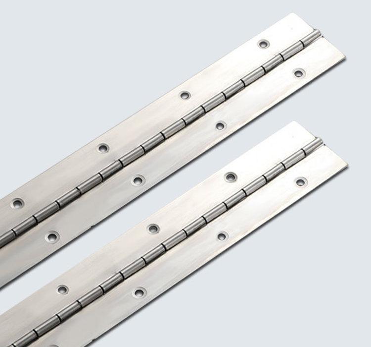 Customized stainless steel 316 heavy duty piano hinge for marine door