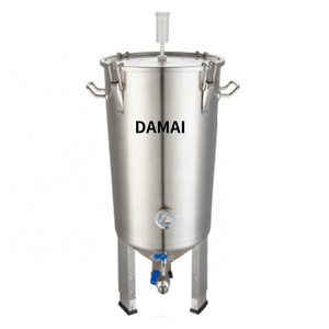 Stainless steel 304 Conical Fermentor 30L-65L Tank Fermenter with Chiller for home brewing Beer fermentation tank