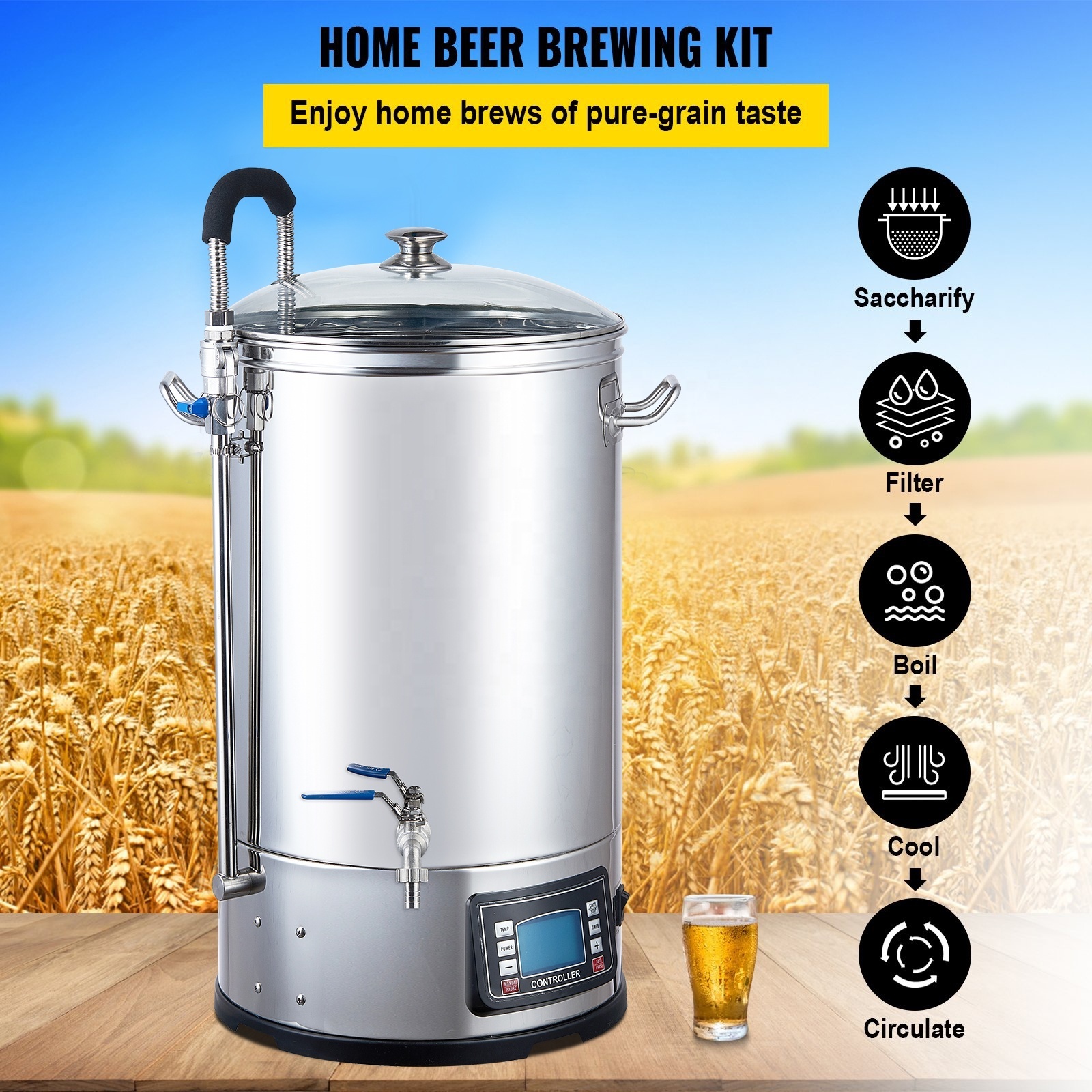 35 45 65 75L Homebrew Electric Brew System for beer home brewery equipment beer machine beer maker All in one microbrewery