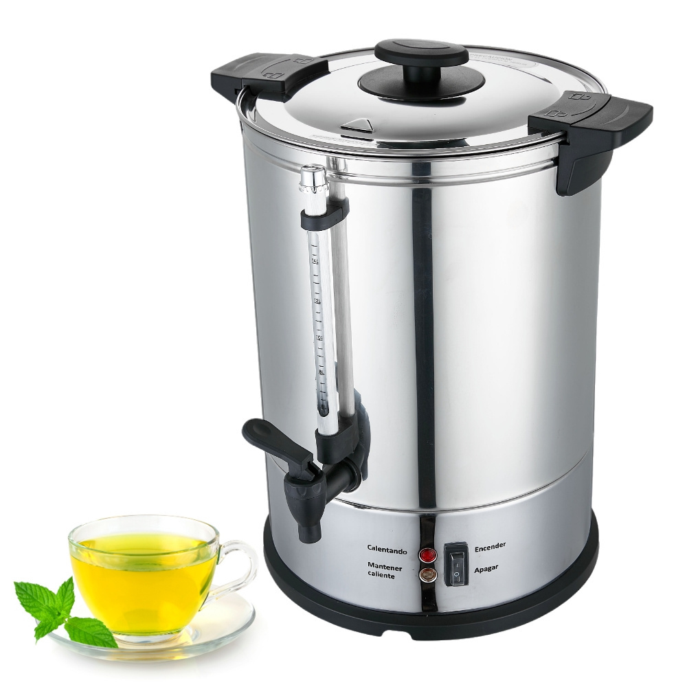 Electric 20-40L Catering Hot Water Boiler Commercial Coffee Tea Urn Stainless Steel with filter Water boiler for hotel