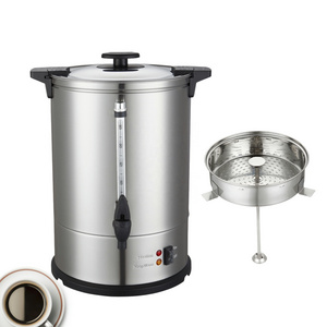 Damai 30 40 100 cups commercial Stainless steel coffee percolator Hotel Electrical Coffee Maker Urn Water Boiler coffee urn