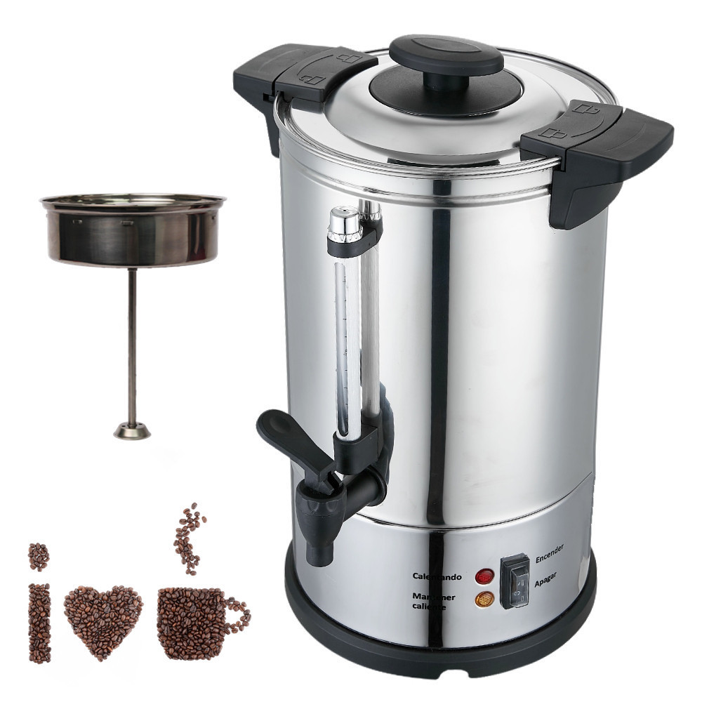 Commercial Catering Water Boiler 6L 10L 15 Liter Coffee Urn Hot Milk Wine Stainless Steel 304 Electric Coffee Percolater