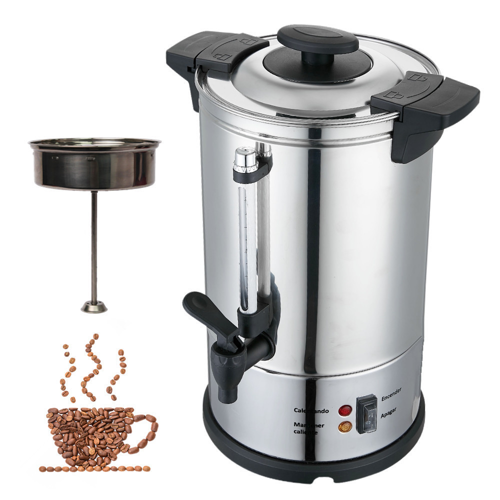 Commercial Catering Water Boiler 6L 10L 15 Liter Coffee Urn Hot Milk Wine Stainless Steel 304 Electric Coffee Percolater