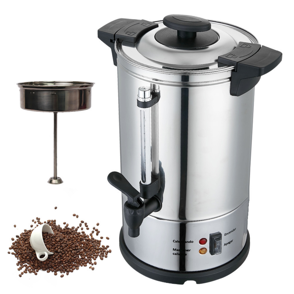 Commercial Catering Water Boiler 6L 10L 15 Liter Coffee Urn Hot Milk Wine Stainless Steel 304 Electric Coffee Percolater